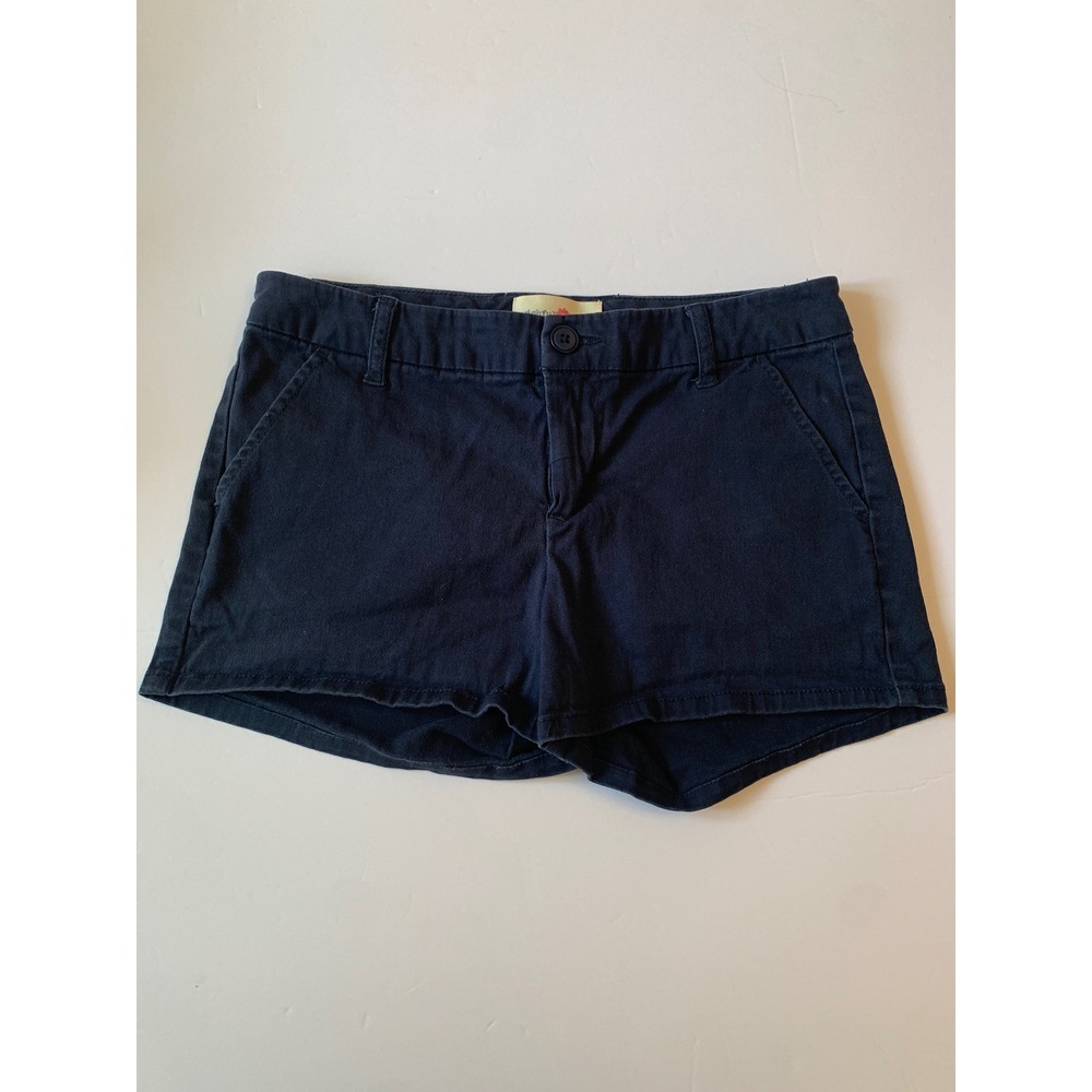 Wishful Park Navy Blue Chino Shorts Size 5 Cotton Stretch Mid Rise Casual